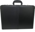 Alpine Swiss Mens Expandable Leather Attache Briefcase Dual Combination Locks - Image 3